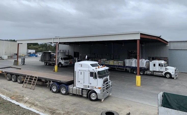 wynton transport truck in the warehouse