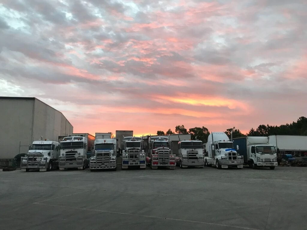 transport trucks of brisbane cartage company