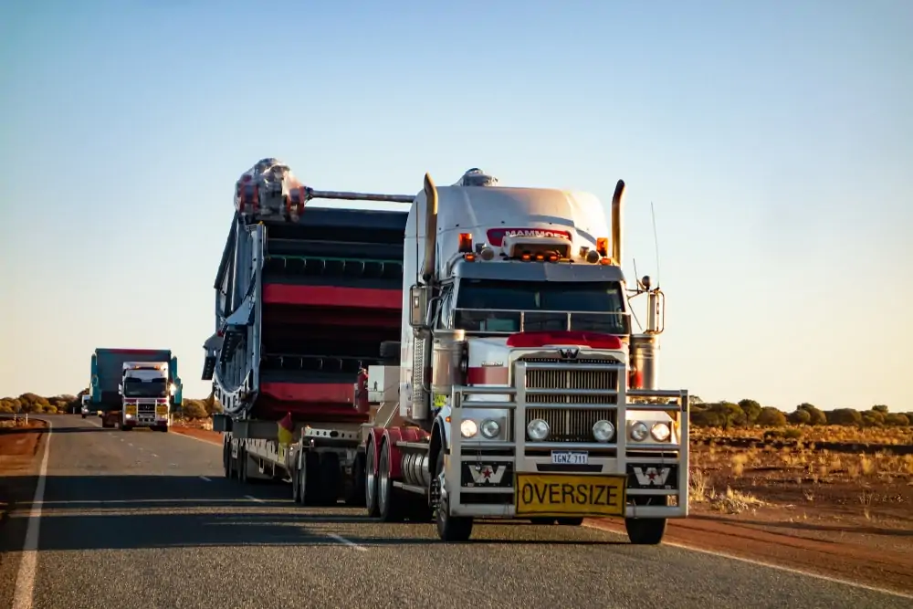 Western Australia - July 11 2018: White Western Star Truck