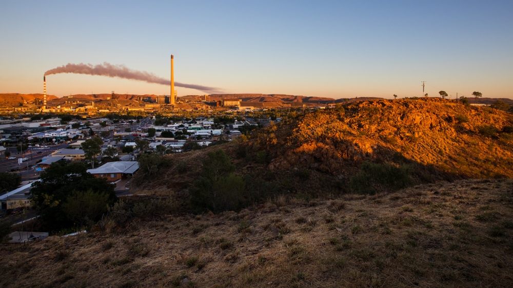 Australian Outback View From The Lookout At Mt Isa Queensland
