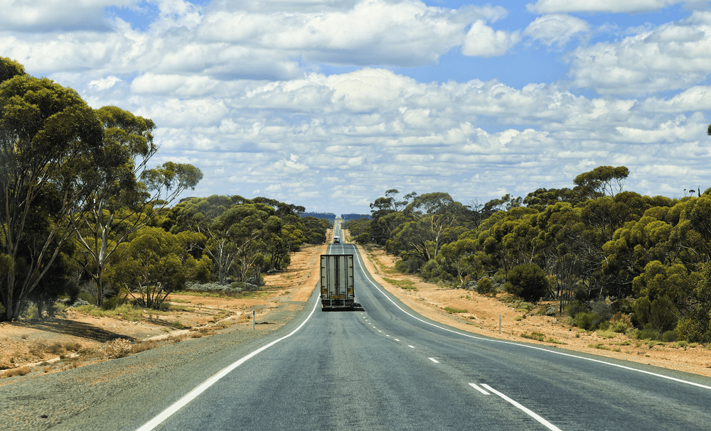 truck taking the Longreach Route